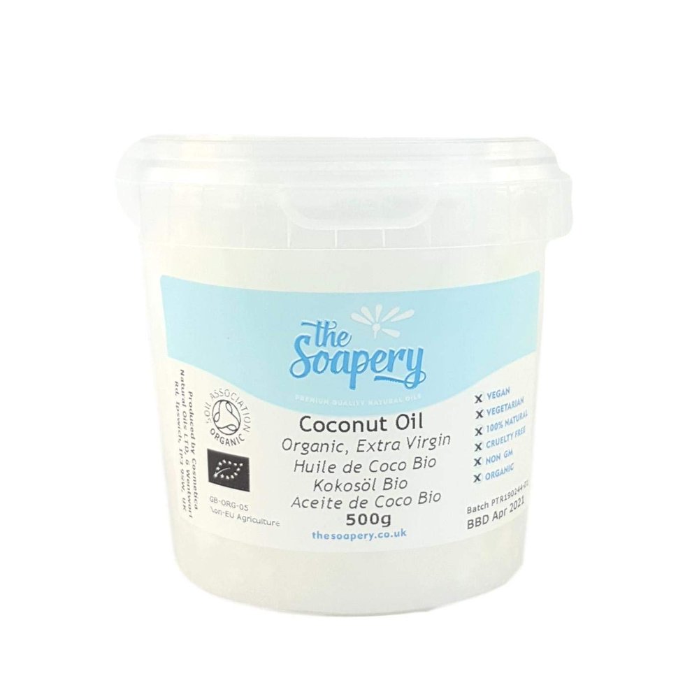 Extra Virgin Coconut Oil 500g, Pure, Raw, Organic and Cold Pressed by TheSoapery