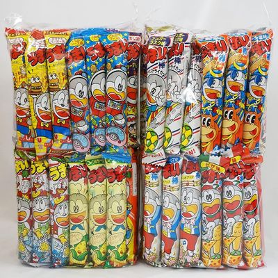 Assorted Japanese Junk Food Snack Umaibo 100 Packs of 11 Types (2 Package Set of 50 Packs) by Dagashi