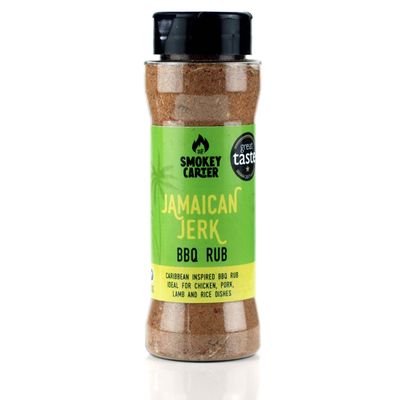 Jamaican Jerk BBQ Rub Shaker | The Smokey Carter | 2017 Great Taste Award Winner | Authentic Jerk Seasoning | Spicy & flavourful