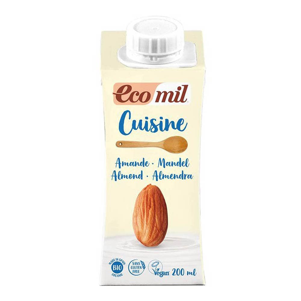 Ecomil Organic Cuisine Chef Almond Cream 200ml (Pack of 6)