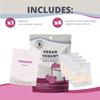 Cultures for Health Vegan Yogurt Starter Culture | Non-GMO, Gluten Free, Non-Dairy, DIY | Make Delicious Batches of High-Quality Probiotic-Dense Plain Vegan Yogurt | 4 Packets view 2