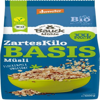 Basis Muesli The Delicate Kilo Demeter 2 x 1000 g