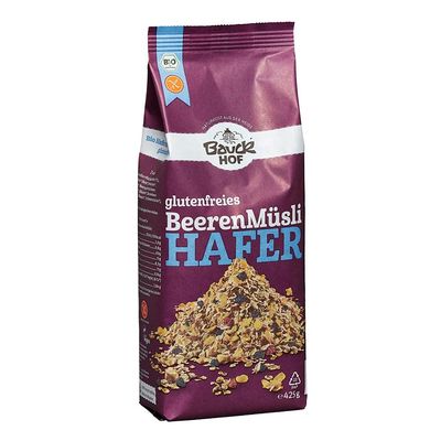 Bauckhof Bio Bauck Organic Gluten Free Oat Cereal Berries (2 x 425 g)