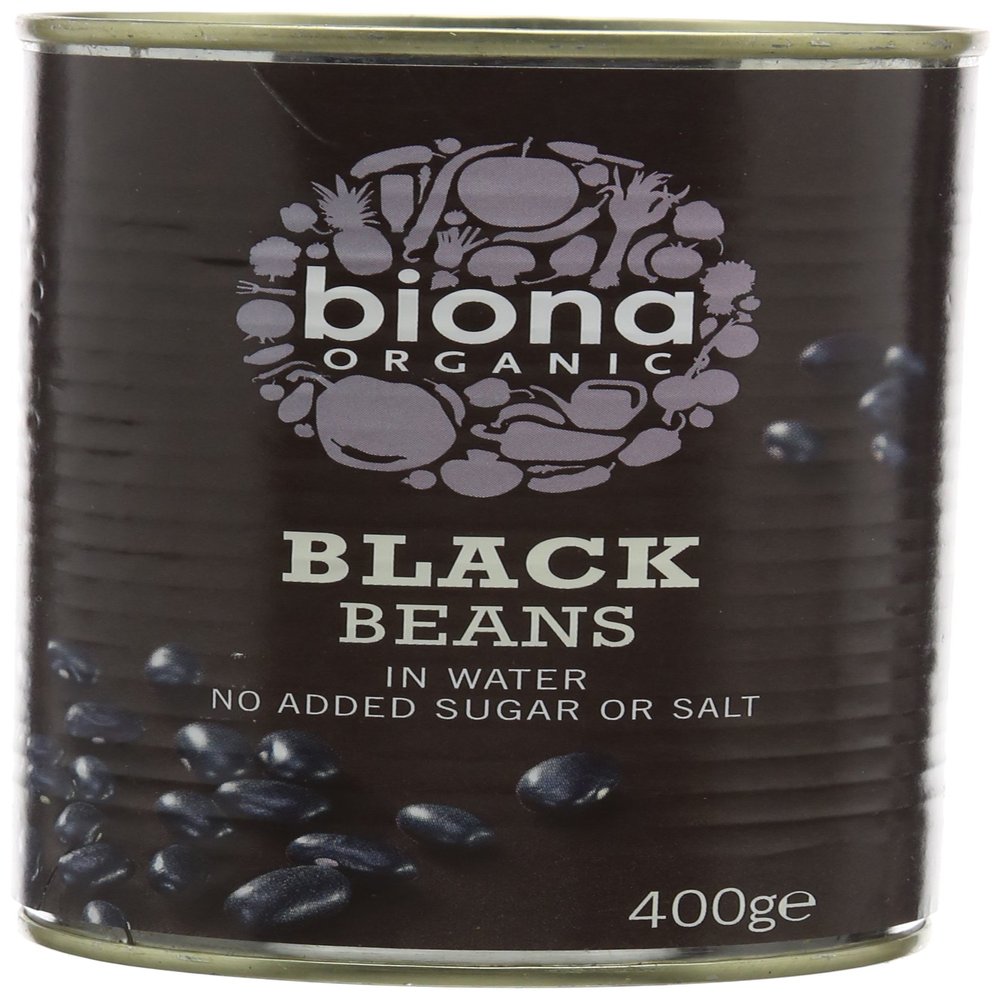 Biona Organic Black Beans 400g (Pack of 6)