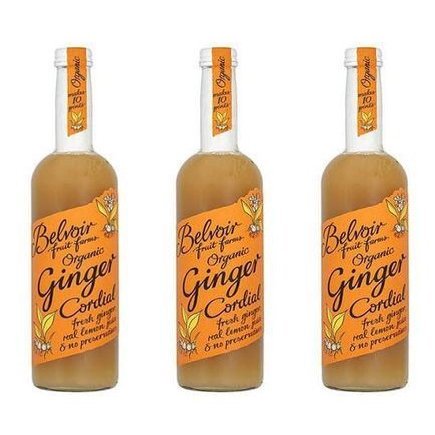 (3 Pack) Belvoir Ginger Cordial Organic | 500ml | 3 Pack