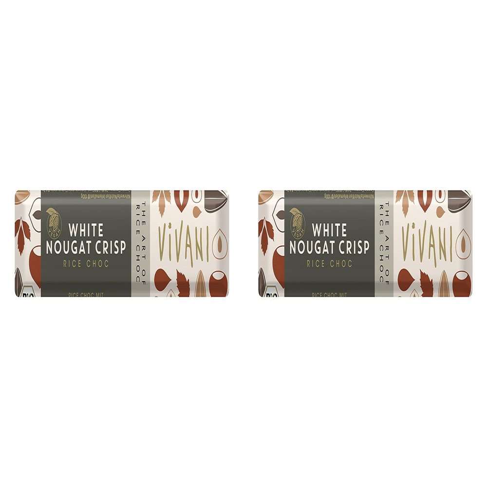 (2 PACK) - Vivani White Nougat Crisp With Rice Milk | 18 X 35g | 2 PACK - SUPER SAVER