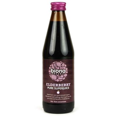 Biona | Elderberry Pure Superjuice | 12 x 6 x 330ml