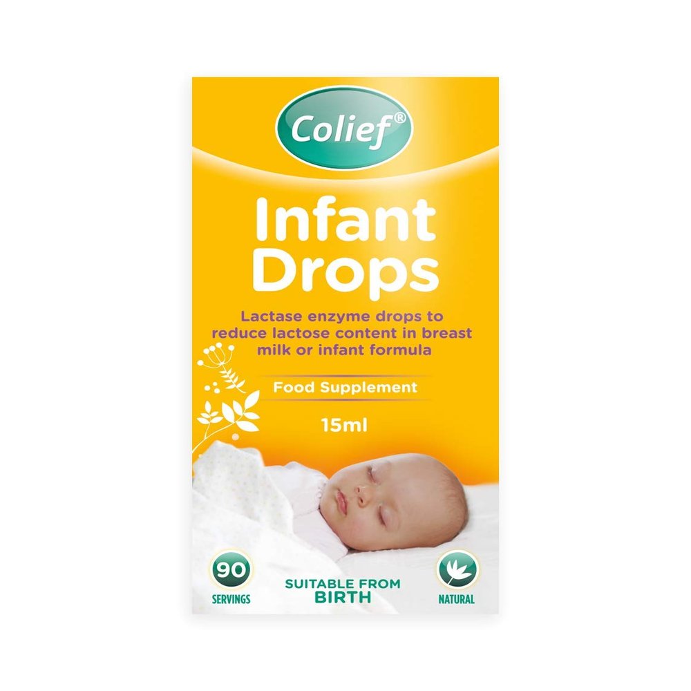 Colief - Infant Drops (15ml) - Lactase Enzyme Drops to Reduce Lactose Content in Breast Milk and Infant Formula