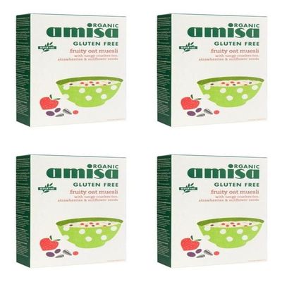 (4 PACK) - Amisa Fruity Oat Muesli| 325 g |4 PACK - SUPER SAVER