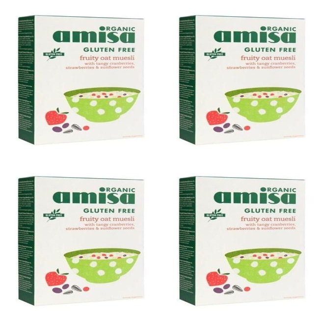 (4 PACK) - Amisa Fruity Oat Muesli| 325 g |4 PACK - SUPER SAVER