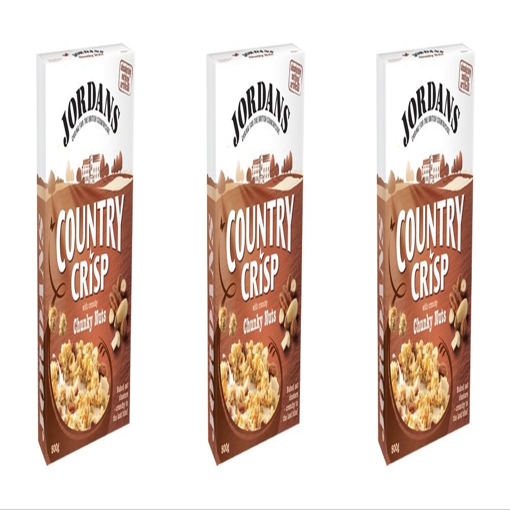(3 PACK) - Jordans Country Crisp - Chunky Nut| 850 g |3 PACK - SUPER SAVER - SAVE MONEY