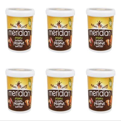 (6 Pack) Meridian Smooth 100% Peanut Butter Nuts| 1 kg |6 Pack