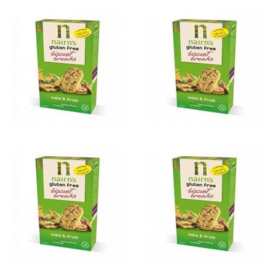 (4 PACK) - Nairns Biscuit Breaks - Oat & Fruit| 160 g |4 PACK - SUPER SAVER - SAVE MONEY