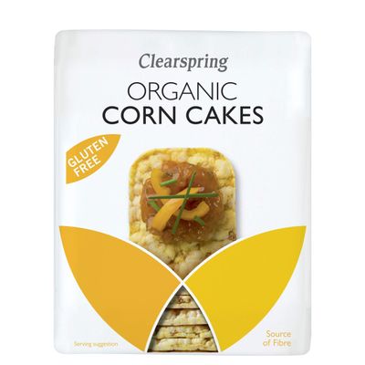 Clearspring | Organic Corncakes | 4 x 12 x 130g