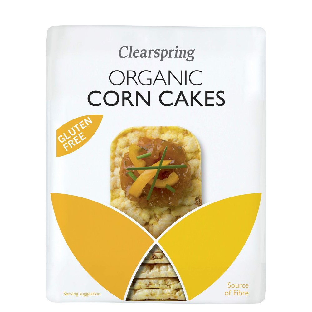 Clearspring | Organic Corncakes | 4 x 12 x 130g