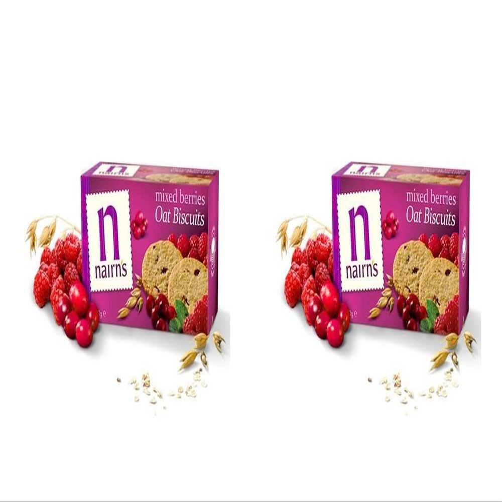 (2 PACK) - Nairns Mixed Berries Biscuits - Wheat Free| 200 g |2 PACK - SUPER SAVER