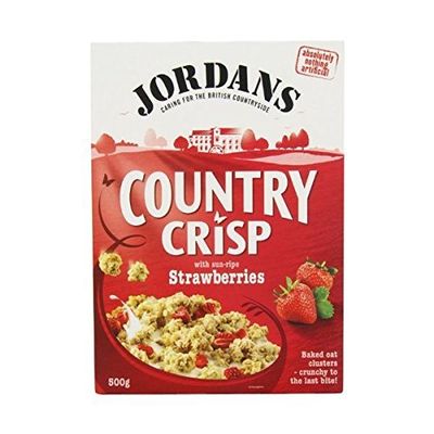 (10 PACK) - Jordans Country Crisp - Strawberry Clusters| 500 g |10 PACK - SUPER SAVER