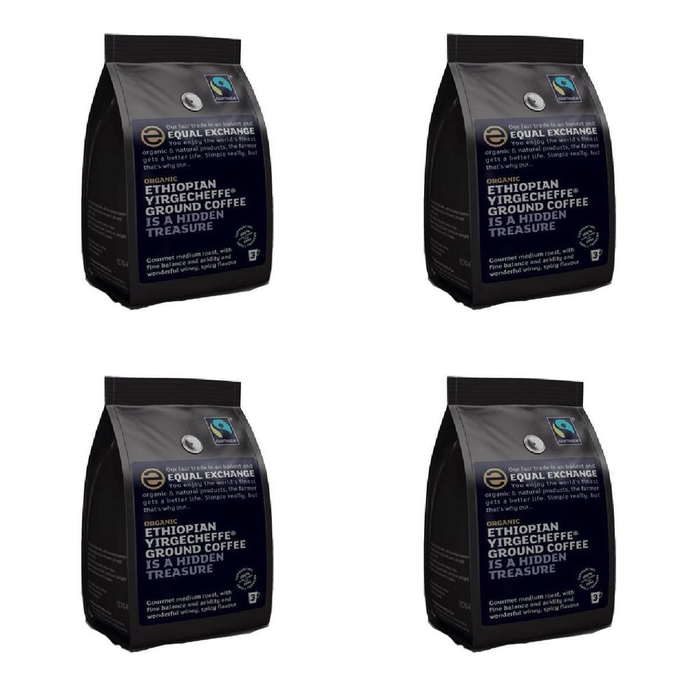 (4 PACK) - Equal/Ex Roast & Ground Coffee - Ethiopian Yirgacheffe| 227 g |4 PACK - SUPER SAVER