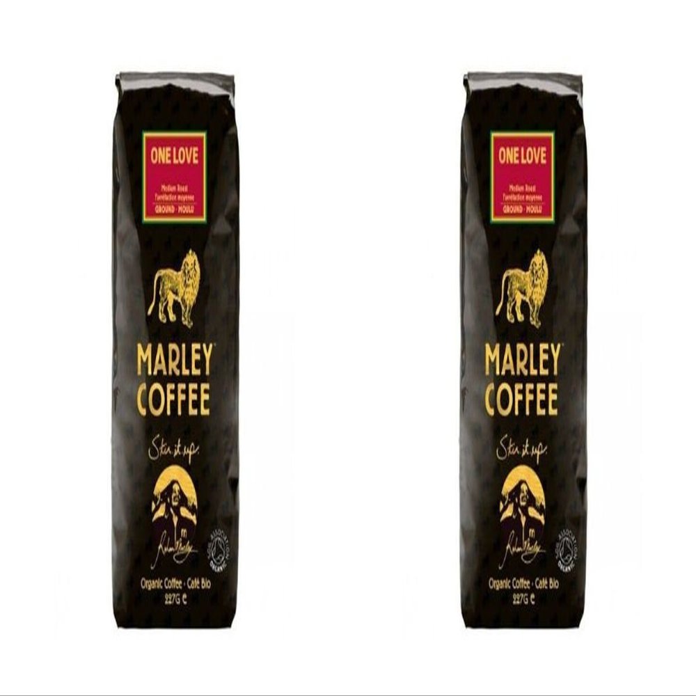 (2 PACK) - Marley One Love - Medium Roast Ground Coffee| 227 g |2 PACK - SUPER SAVER