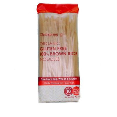 (3 PACK) - Clearspring Organic Gluten Free 100% Brown Rice Noodles| 200 g |3 PACK - SUPER SAVER - SAVE MONEY
