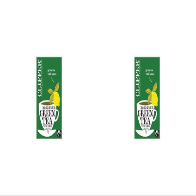 Clipper Organic Green Tea with Lemon - 2 x 20 bags
