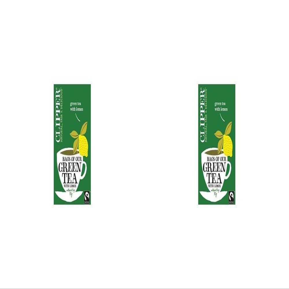 Clipper Organic Green Tea with Lemon - 2 x 20 bags