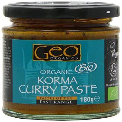 (10 PACK) - Geo Org Organic Korma Curry Paste | 6 X 180g | 10 PACK - SUPER SAVER - SAVE MONEY