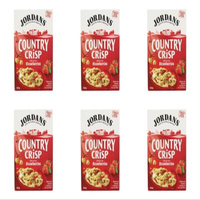 (6 PACK) - Jordans Country Crisp - Strawberry Clusters| 500 g |6 PACK - SUPER SAVER
