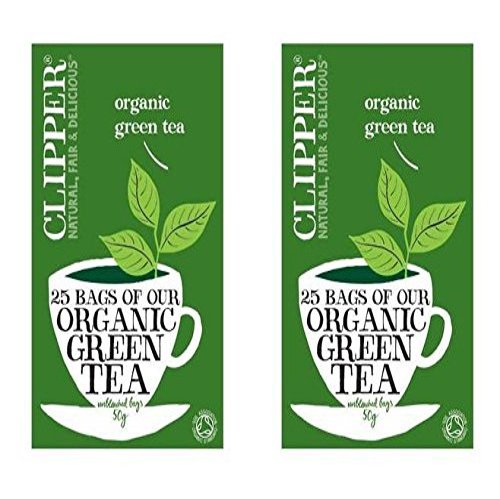 (2 PACK) - Clipper Green Tea - Organic & Fairtrade| 25 Bags |2 PACK - SUPER SAVER - SAVE MONEY