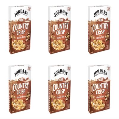 (6 PACK) - Jordans Country Crisp - Chunky Nut| 850 g |6 PACK - SUPER SAVER - SAVE MONEY