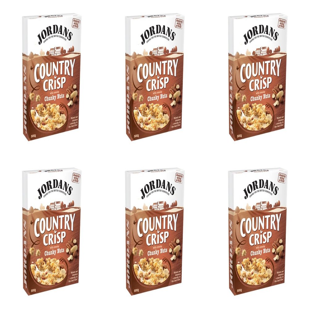 (6 PACK) - Jordans Country Crisp - Chunky Nut| 850 g |6 PACK - SUPER SAVER - SAVE MONEY