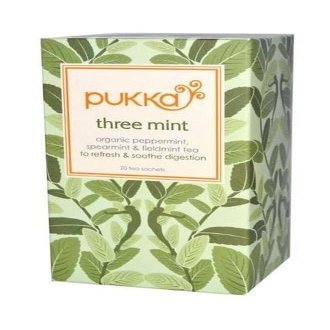 (12 PACK) - Pukka Three Mint Tea| 20 Bags |12 PACK - SUPER SAVER - SAVE MONEY