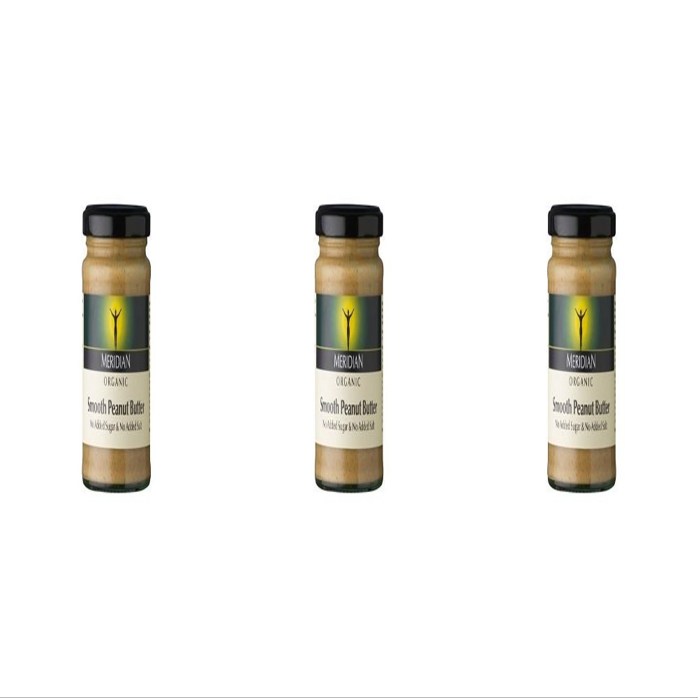 (3 PACK) - Meridian Organic Peanut Butter - Smooth 100% Nuts| 280 g |3 PACK - SUPER SAVER