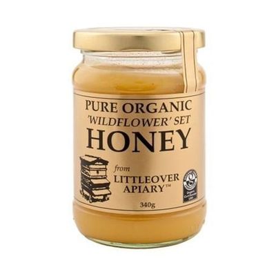(8 PACK) - Littleover Wildflower Organic Set Honey| 340 g |8 PACK - SUPER SAVER - SAVE MONEY