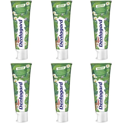 6 Dentagard Toothpaste 75ml Original in the Tube (6 75ml)