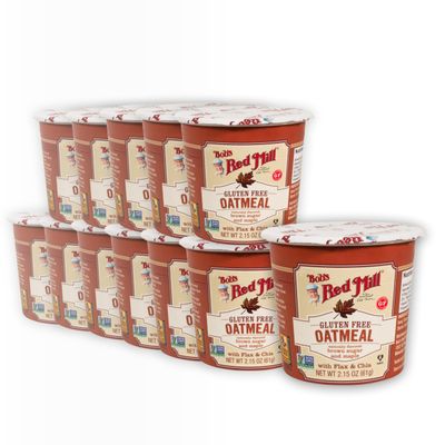 Bob's Red Mill Maple Brown Sugar Oatmeal Cup 61 g - Pack de 12