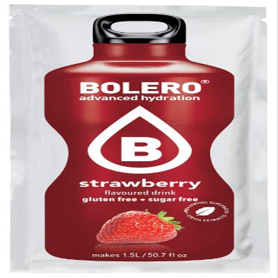 Bolero Essential Hydration Sugar Free Fruit Drink Strawberry 12 Sachets