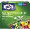 Toppits Mini Zip Seal Bags, Transparent, Pack of 40 (20 x 150 ml / 20 x 380 ml) view 1