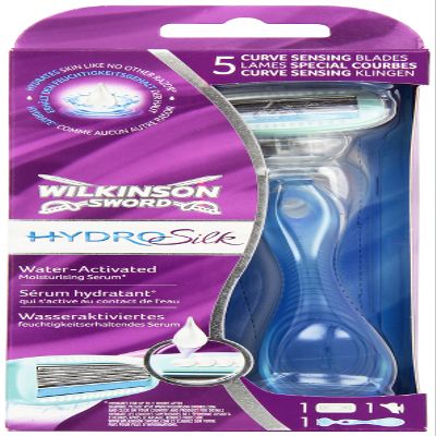 Wilkinson Sword Hydro Silk Women's Razor with 1 Blade and Holder, Pack of 1