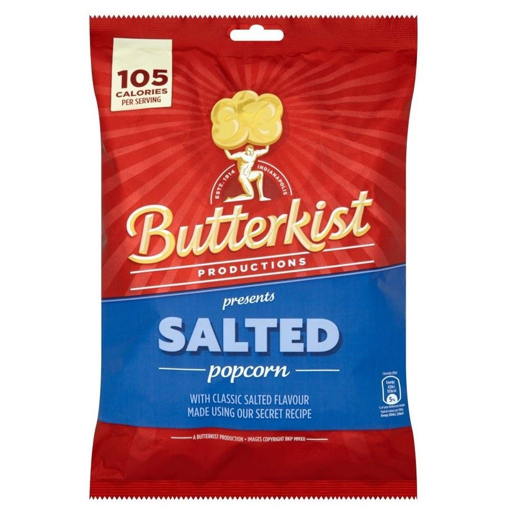 Butterkist Salted Popcorn, 80 g (Pack of 6)