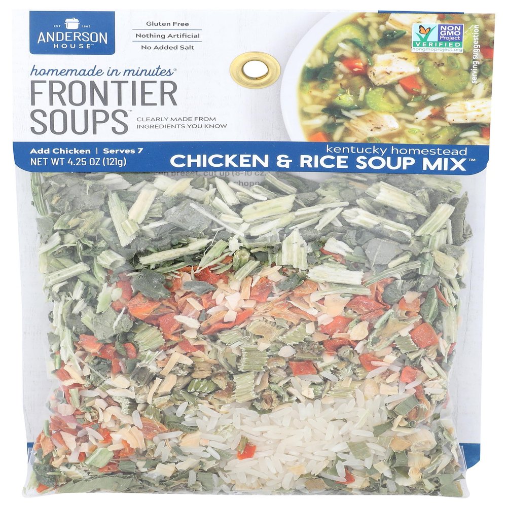 Frontier Soups, Soup Mix Chicken And Rice, 4.25 Ounce
