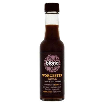 6 Pack of Biona Organic Worcester Sauce 140 ML