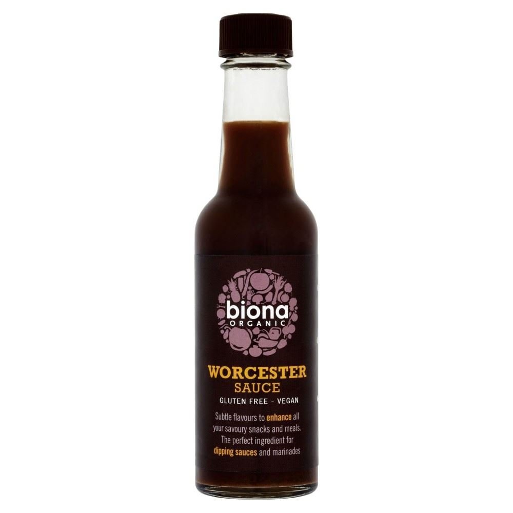 6 Pack of Biona Organic Worcester Sauce 140 ML