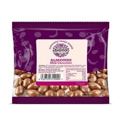 12 Pack of Gluten Free Biona Organic Milk Choc Almonds 70 g