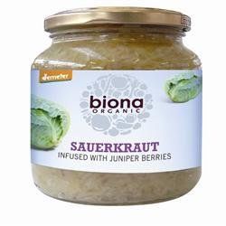 6 Pack of Gluten Free Biona Organic Demeter Sauerkraut 680 g
