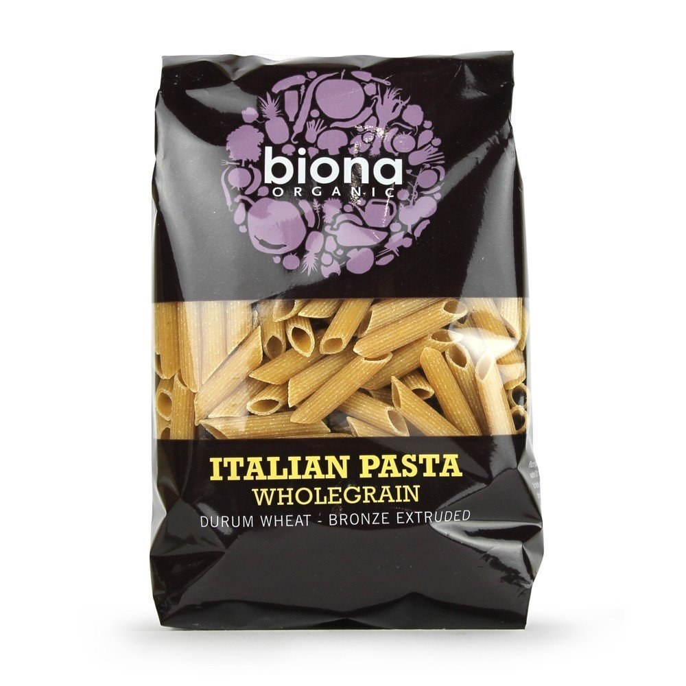 12 Pack of Biona Organic Wholewheat Penne 500 g
