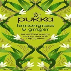 4 Pack of Gluten Free Pukka Herbs Lemongrass & Ginger 20 Bag