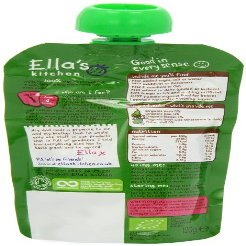7 Pack of Gluten Free Ellas Kitchen S1 Broccoli Pears & Peas 120 g