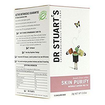4 Pack of Dr Stuarts Skin Purify Herbal Tea 15 Bag