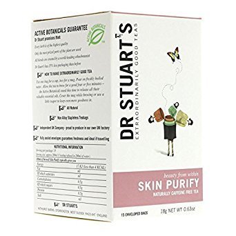 4 Pack of Dr Stuarts Skin Purify Herbal Tea 15 Bag
